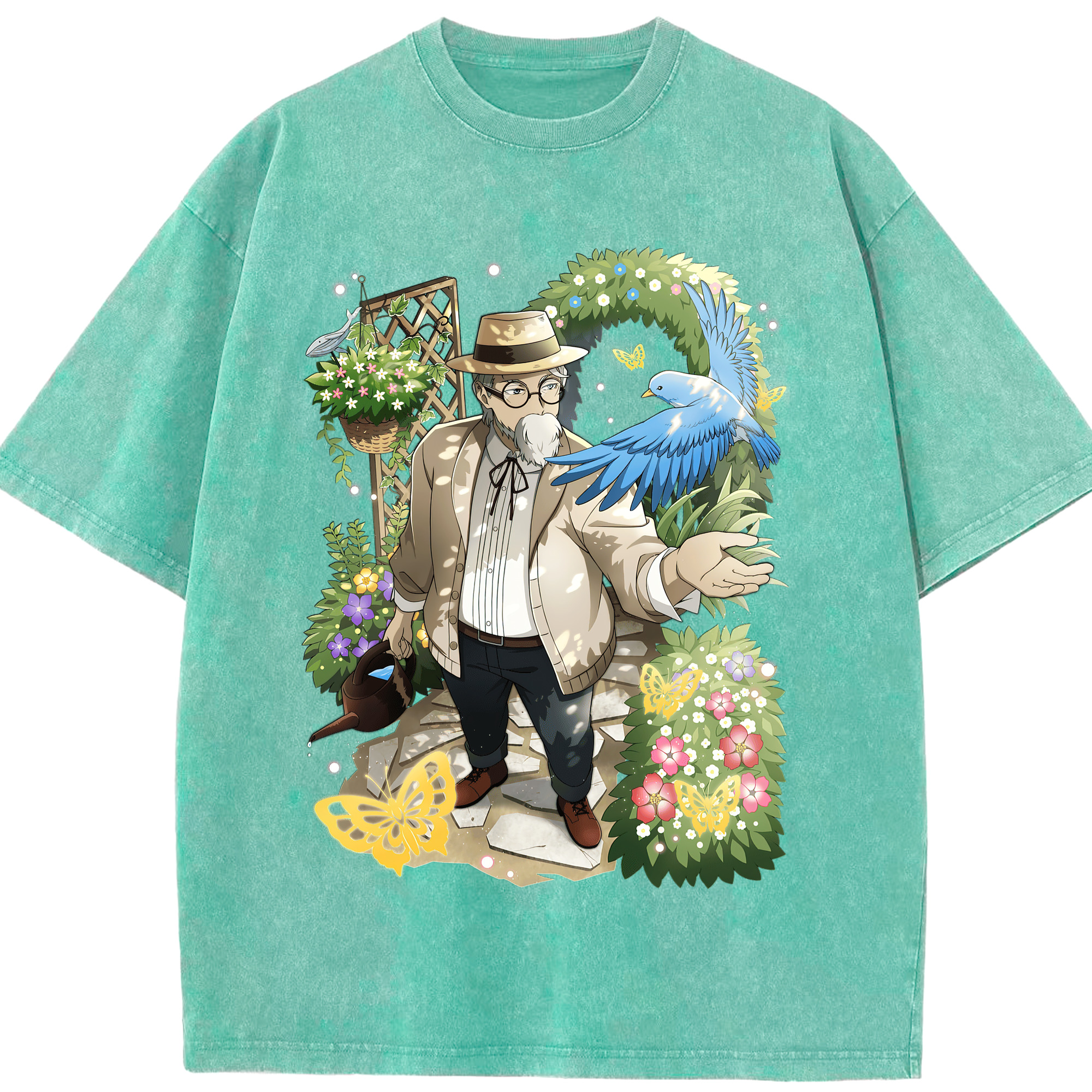 （画像用） 文豪ストレイドッグス Bungo Stray Dogs 綿100% ヴィンテージ風 半袖Tシャツ（フロントプリント）
